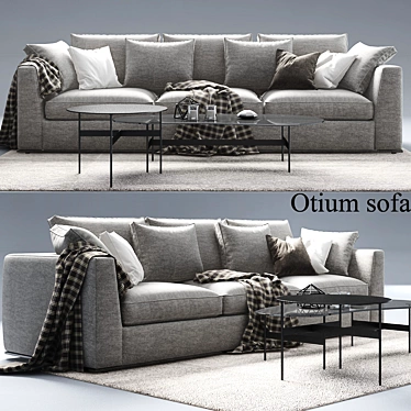Otium Sofa by Antonio Citterio 3D model image 1 