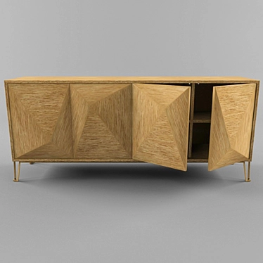 Elegant Highland Cabinet: A Timeless Piece 3D model image 1 