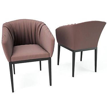 Elegant Morgana Beidge Chair: Luxurious Design for Modern Spaces 3D model image 1 