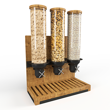 Madera Cereal Dispenser: Breakfast Perfection 3D model image 1 