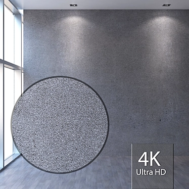 Seamless 4K Facade Plaster 3D model image 1 