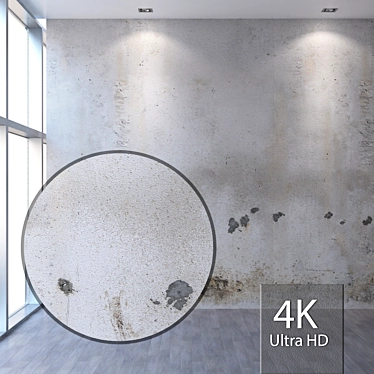 4K Seamless Stucco Texture: Realistic & Versatile 3D model image 1 