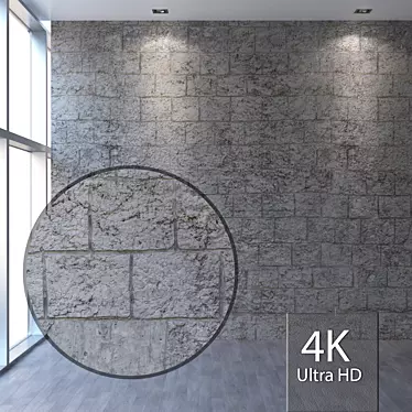 Seamless 4K Facade Plaster 3D model image 1 