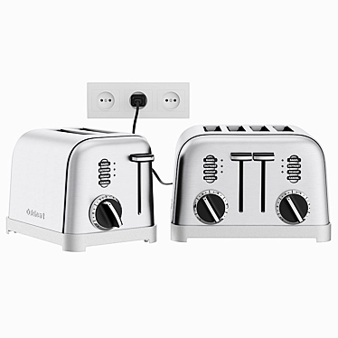 Cuisinart Classic Toasters: High-Quality Toasting with Sleek Design 3D model image 1 