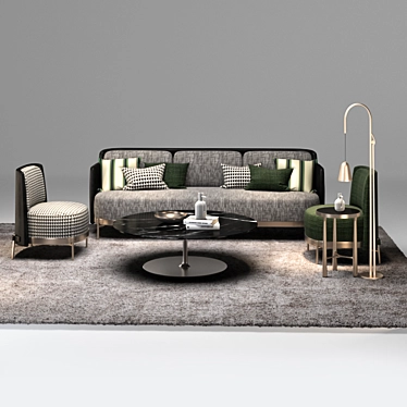 Modern Design - Minotti Tape Armchair 3D model image 1 