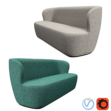 Gubi Collection Stay: Stylish & Versatile Sofa 3D model image 1 