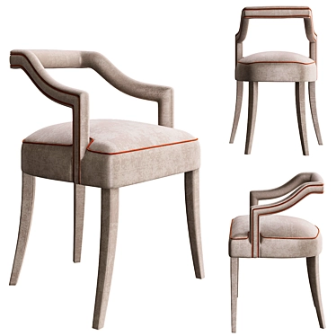 Title: Oka Modern Dining Chair 3D model image 1 