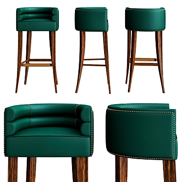 Elegant and Stylish Maa Bar Chair 3D model image 1 