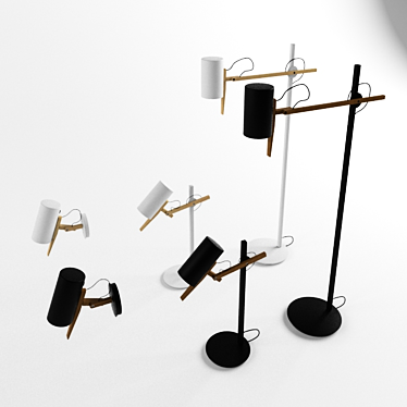 Modern Scantling Lamp Collection 3D model image 1 