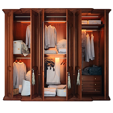 Elegant Francesca Closet 3D model image 1 