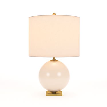 Blush Glass Elsie Table Lamp by Kate Spade 3D model image 1 