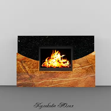 Modern Fireplace: No. 29 3D model image 1 