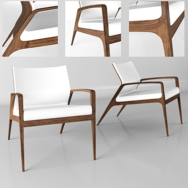 Elegant Australian Chair: Timeless Beauty 3D model image 1 