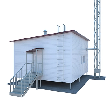 Compact Prefab Heating Boiler 3D model image 1 