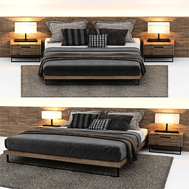 Elevate Your Sleep with Horizon Bed 3D model image 1 