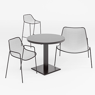 Emu Round: Elegant Outdoor Furniture 3D model image 1 
