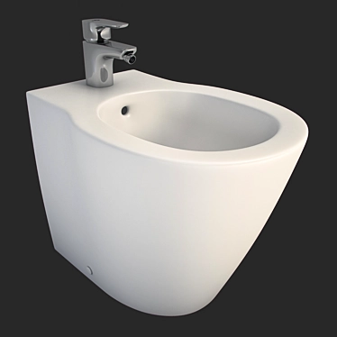 CONNECT Ceramic Bidet - Premium Hygiene Solution 3D model image 1 