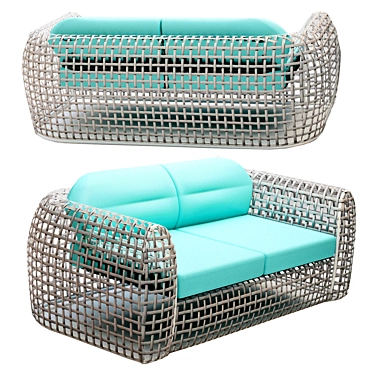 Dynasty Outdoor Sofa - Skyline Design 3D model image 1 