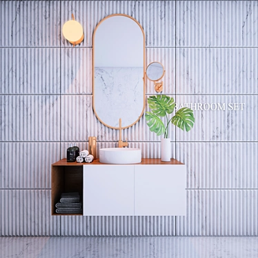 BluStone Bathroom Sink Set 3D model image 1 