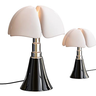 Elegant Pipistrello Lamp: Martinelli Luce 3D model image 1 