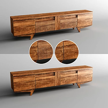 Modern TV Stand: Versatile Design, 3D Models 3D model image 1 