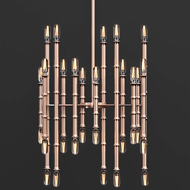 Modern Chandelier Lamp - SHP0001\5 3D model image 1 