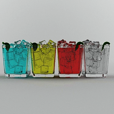 Chilled Glass Delights 3D model image 1 