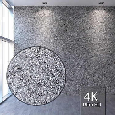 Seamless 4K Facade Plaster 3D model image 1 