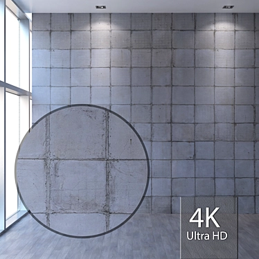 Seamless 4K Concrete Texture 3D model image 1 