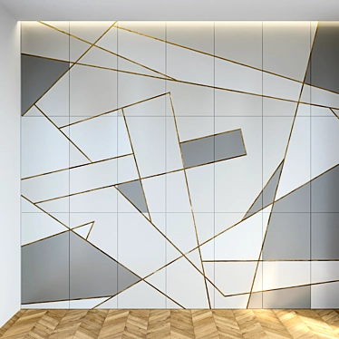 Elegant Decorative Panel 3D model image 1 