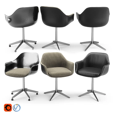 Italian Design: Marelli Chia Chairs 3D model image 1 