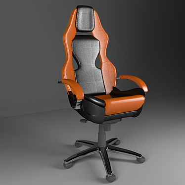 Modern Leather Office Chair 3D model image 1 