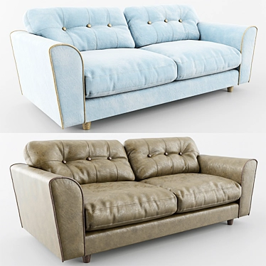 Arden Sofa: Stylish, Comfortable, and Durable 3D model image 1 