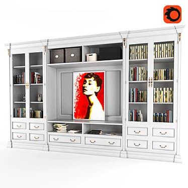 Adalia TV Wall Unit (TVstand included) 3D model image 1 