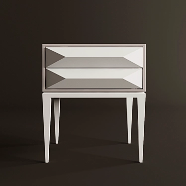 Crystal Puzzle Bedside Table | Stylish and Functional 3D model image 1 