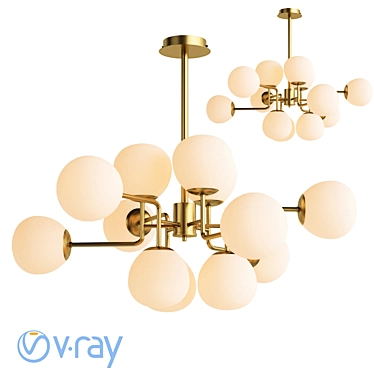 Erich Maytoni 6 Pendant Chandelier 3D model image 1 