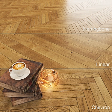 Title: Cocoa Oak Story: Seamless Color Correction Parquet 3D model image 1 