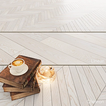 Elara White Oak Parquet 3D model image 1 