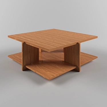 Elegant Lewis Coffee Table 3D model image 1 