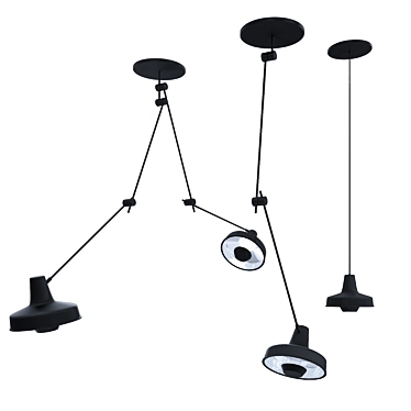 Sleek Arigato Pendant Lamp 3D model image 1 