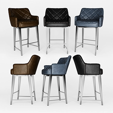 Modern Bar Chair Stools 3D model image 1 