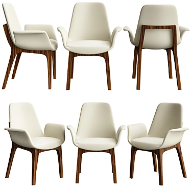 Sleek and Stylish Modloft Berkeley Chair 3D model image 1 