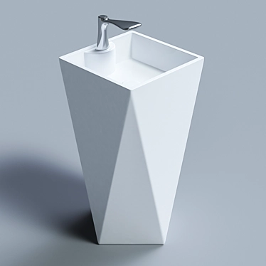 Elegant Diamond Basin 3D model image 1 