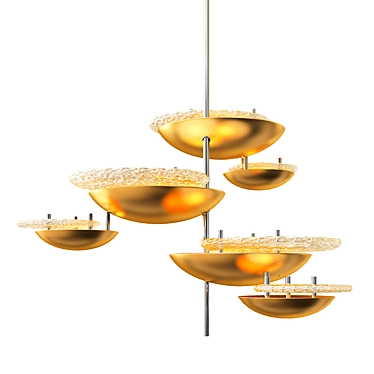 Glowing Elegance: LED Pendant 3D model image 1 