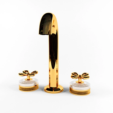 Luxury Gold Faucet 3D model image 1 