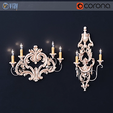 Silvano Grifoni Wall Light Fixtures 3D model image 1 