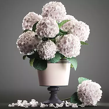 Elegant Hydrangea Bouquet 3D model image 1 