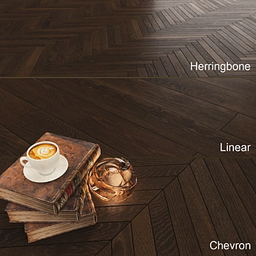 Karelia Oak Dark Chocolate Flooring 3D model image 1 