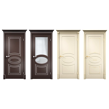 Elegant Lavan Interior Doors 3D model image 1 