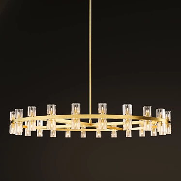 Elegant Arcachon Chandelier 3D model image 1 